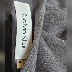Calvin Klein Gray Dress, Red Touch